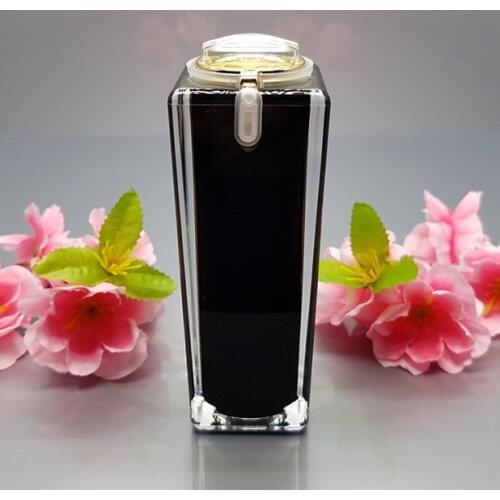 50ml GOLD luxurious Acrylic square shape press pump lotion/emusion bottle or press pump bottle used for cosmetic container