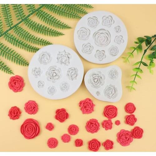 Rose turn sugar silicone mold cake pattern decorative lace lace chocolate mold diy drop glue mold