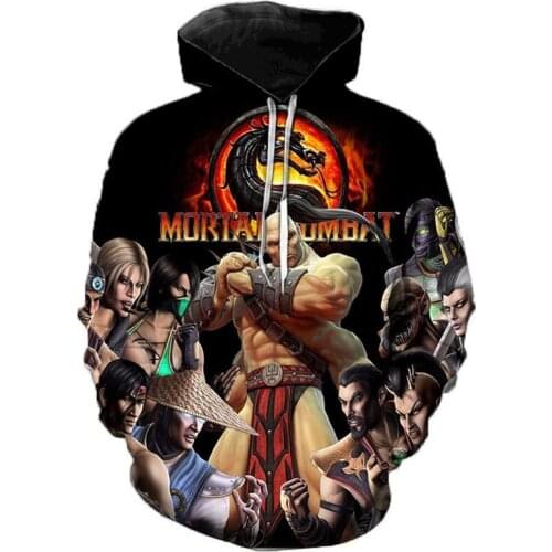 Game Mortal Kombat 11 3D Printed Hoodies Men Personality Sweatshirts Cosplay Streetwear autumn and winter hoodie dropshiping