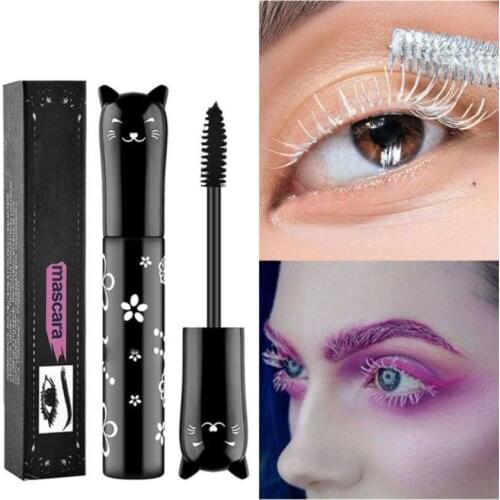 6 Color Mascara Fast Dry Eyelashes Curls Extension Make-Up Eyelashes Blue Pink Purple Coffee Ink Mascara Eye Makeup TSLM1