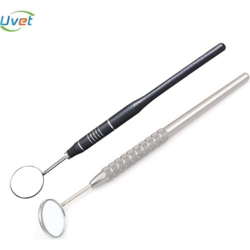 Uvet Silver black Dental mirror Oral cavity endoscope 16cm stainless steel dental tools home Oral cavity mirror
