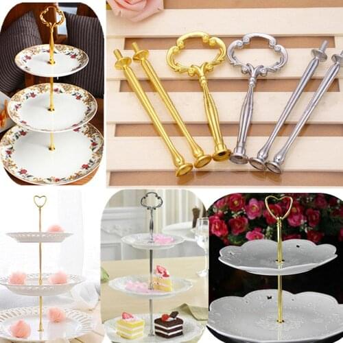 3-Tier Cake Plate Stand Handle Fitting Hardware Rod Wedding Party Decor