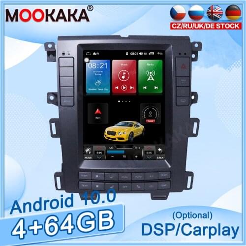 4+64GB Android 10.0 For Ford Edge 2012-2014 Car GPS Navigation Car Multimedia Player Auto Radio Tape Recorder Stereo Headunit