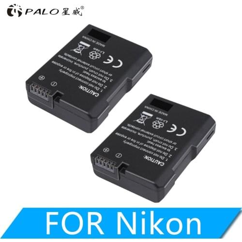 7.4V 1200mAh EN-EL14 Batteries ENEL14 EN EL14 Camera Battery Pack For Nikon D5200 D3100 D3200 D5100 P7000 P7100 MH-24