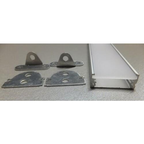 Alu profile with strong clear/opal diffuser for floor LED lighting application, 100cm Length, End Caps Included Free Shipping