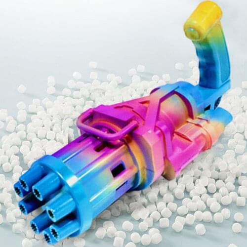 Automatic Soap Water Bubble Machine Gatling Bubble Gun Strong Tightness Bubble Maker Kids For Summer Outdoor Indoor Child Toys