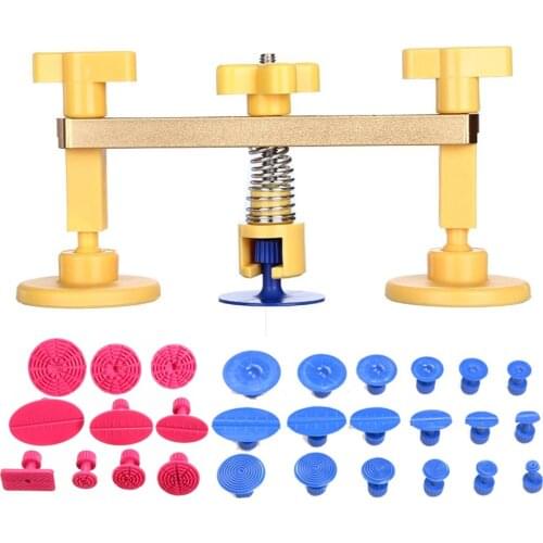 Car Tools Bridge -28pcs Puller Tabs different size Car Dent Removal Paintless Dent Repair Car Body Dent Removal for Benz VW