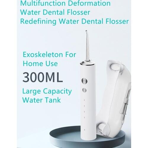 Large Capacity Water Tank Dental Oral Health Irrigator Jet Teeth Cleaner 4 Nozzles Tooth Professional Punch Flosser Four Modes