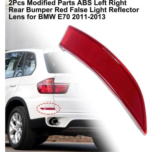 Modified Parts ABS Left/Right Rear Bumper Red False Light Reflector Lens 63147240998 63147240997 for BMW E70 2011-2013