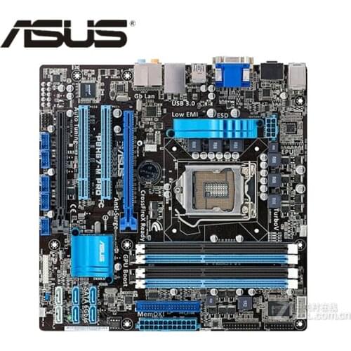 LGA 1155 Original ASUS P8H67-M PRO 1333Mhz DDR3 P8H67 Motherboard UATX 32GB PCI-E X16 Desktop Computer PC Mainboard Plate Used