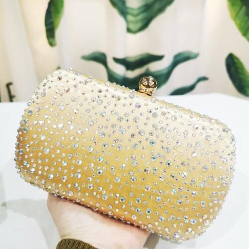 Best Design Evening Bags Diamond Party Purse Luxury Women’s Shoulder Chain Handbags XIYUAN Crystal Ladies Prom Dinner Clutches
