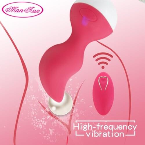 ManNuo Wireless Remote Vibrator Sex Toys for Woman Kegel Balls Vaginal Balls Ben Wa Balls Vibrator Clitoris Vaginal Chinese Ball