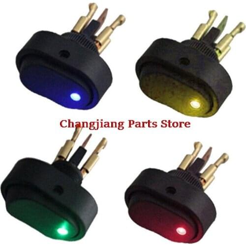 New 1pc Green LED Light 12V 30A Car Boat Auto Rocker SPST Toggle ON/OFF switch