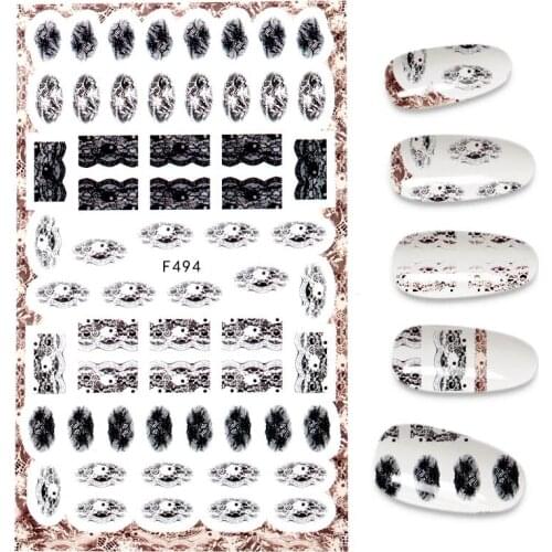 The New Nail Sticker Flower Decals Stickers For Nails 3D Adhesive Stickers Ocean World Foil Manicure Wrap