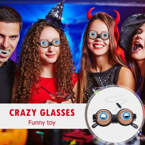 Crazy Eyes Funny Children Toys Creative Funny Boy Girl Game Play Toy Plastic Glasses