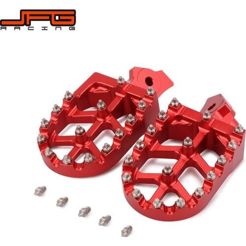 Motorcycle CNC Footpegs Footrest Foot Pegs For HONDA XR50R XR70 XR80 XR100 2000-2005 KAWASAKI KLR650 1987-2005