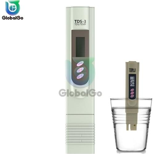 TDS-3 Portable Pen Digital Water Meter Filter Measuring Water Quality Purity Monitor PH TDS Temperature Sensor Tester Meter