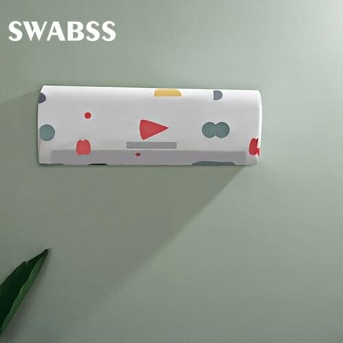 Simple On-Hook Air Conditioner Cover Wall-Mounted Air Conditioner Dust Cover Home Bedroom All Inclusive Dust-Proof Cover