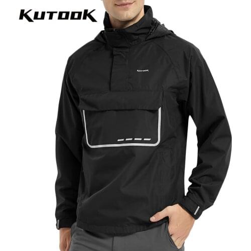 KUTOOK Pullover Raincoat Outdoor Climbing Hiking Camping Rain Poncho Waterproof Breathable Rain Jacket Cycling Sports Rainwear