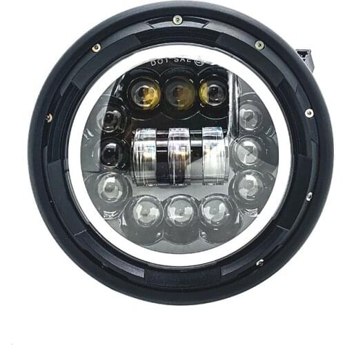 New Hot 7" Motorcycle LED Headlight High Low Beam DRL Daytime Running Light Signal For Honda Kawasaki Yamaha Victory Cafer Racer