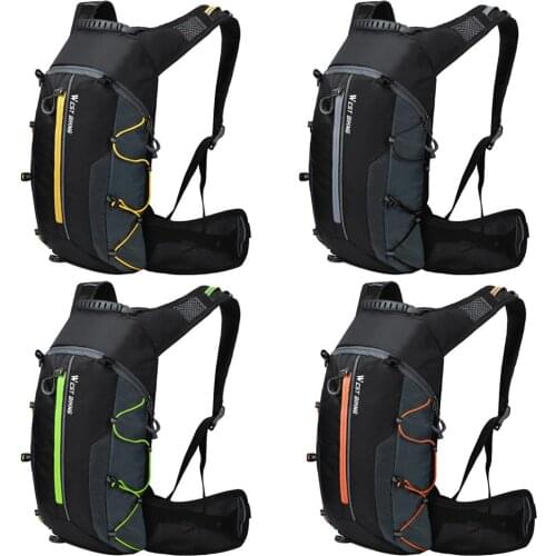 WEST BIKING Waterproof Bike Backpack Reflective Cycling Backpack Outdoor Climbing Camping Hiking Backpack Mountain Bicycle Bag