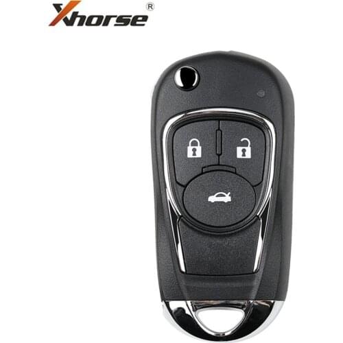 Xhorse XKBU03EN Wire Remote Key For Buick Flip 3 Buttons English Version One Pcs