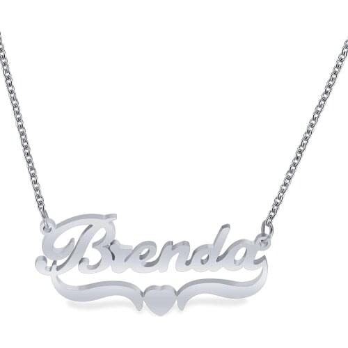 Handmade Jewelry Custom Name Necklace Stainless Steel Necklace Letter Necklace Women Necklac Charm Necklace Pendant Necklaces