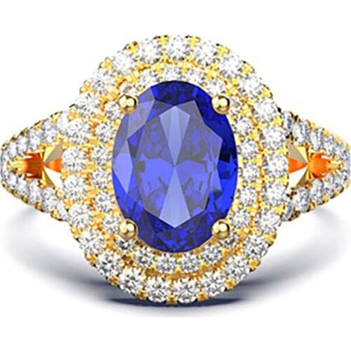 Charms 925 Sterling Silver Oval Cut Lab Topaz Cz Diamond Wedding Band Engagment Rings For Women Vintage Party Cocktail Jewelry