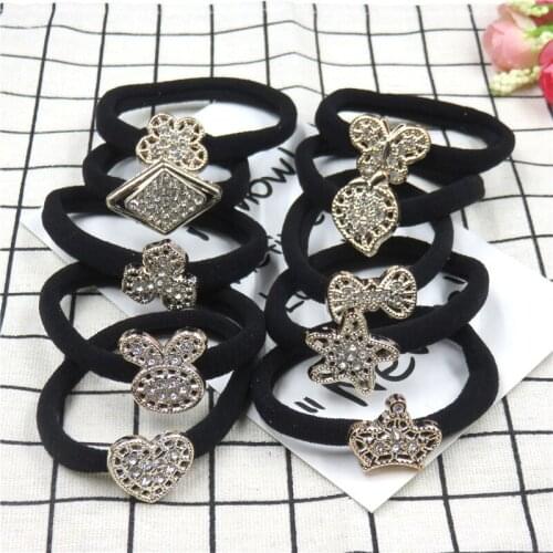 1PCS Love Crown Rabbit Solid Hair Accessories For Women ,Elastic Bands For Hair For Girls,Hair Band Ornaments For Kids