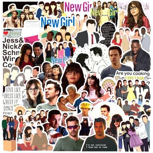 10/30/50pcs/Set TV Show New Girl Graffiti Stickers Decal For Refrigerator Car DIY Bicycle Guitar Decal Notebook Skate Trunk Etc