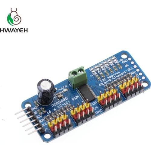 16 Channel 12-bit PWM/Servo Driver-I2C interface PCA9685 module for arduino \or Raspberry pi shield module servo shield
