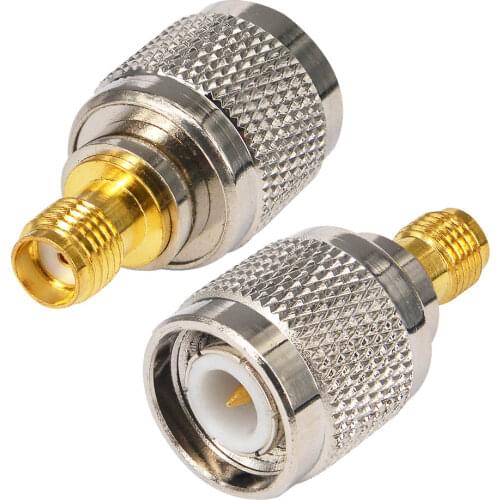 2 Pieces TNC to SMA adapter TNC Male to sma Female Converter RF Straight Coaxial Cable Connector