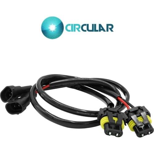 2 Pcs Wire Harness H11 Power Cable Connector Ballast Socket HID Wiring relay Connector Adapter Wire Harness