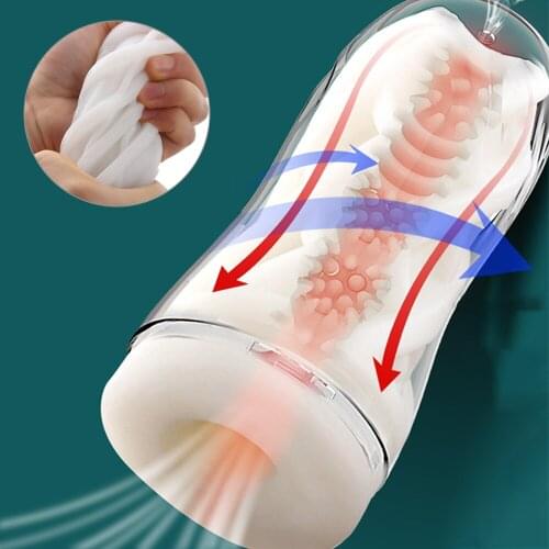 3D Simulation Vagina Vacuum Sucking Masturbation Cup Sex Shop Pocket Pussy Male Masturbator Penis Training Tool Sex Toys for Man