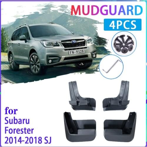 4 PCS Car Mud Flaps for Subaru Forester SJ 2014~2018 2015 2016 2017 Mudguard Splash Guards Fender Mudflaps Auto Accessories