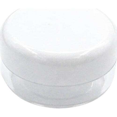 50Pcs/Set Portable Mini 5g Travel Empty Refillable Bottle Round Plastic Cream Makeup Transparent Cosmetic Jar Storage Bottle