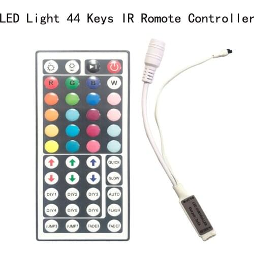 5V-12V RGB LED Light Accessories / Single Color CONTROLLER 4Pin 44 Keys IR Remote Connector for For SMD 5050 RGBW LED Light