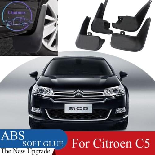 4pcs ABS Front & Rear Fender Protector For Citroen C5 2010-2021 Car Mud Flaps Splash Guard Mudguard Mudflaps