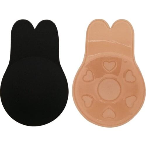 Strapless Adhesive Bra Self Adhesive Nipple Breast Cover Push Up Bras Reusable Silicone Invisible Lingerie Pad Pasties Enhancers