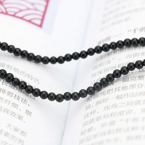 4mm Black carnelian round loose beads 15inches Hot! DIY stone wholesale suitable women jewelry making design gifts