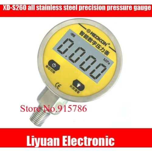 XD-S260 all stainless steel precision pressure gauge / M20 * 1.5 LCD screen digital electronic pressure gauge 0.6 ~ 25MPA