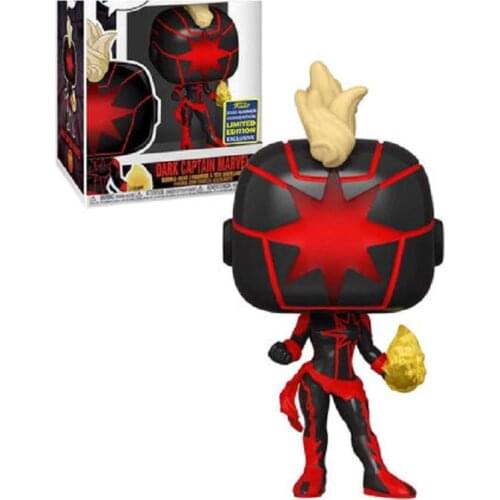 Captain Marvel in the Dark 657# Vinyl Action Figures Collection Model Children Toys