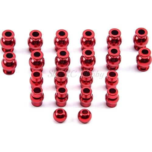 22PCS Complete Aluminum Alloy Pivot Ball Head Set for Arrma 1/10 1:10 4x4 Granite Mega RC Car