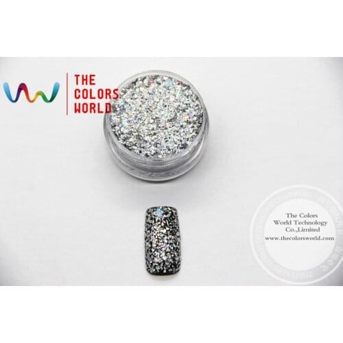 Laser Holographic Shinning Silver Color Small Mylar Flakes Glitter Sequins for nail art ,tatto,Art decoration and others DIY