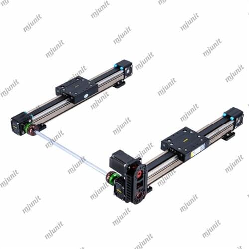 Mjunit linear rail module for non-standard mechanics, belt linear slide actuator with YZ axis sliding for automatic chamfering
