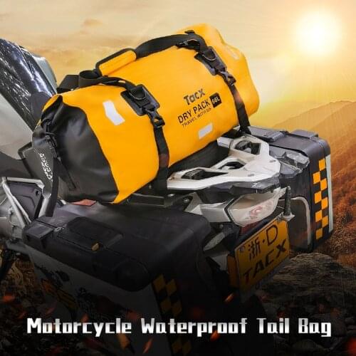 Motorcycle Waterproof Tail Bag Travel Outdoor Motorbike Backpack Motorcycle Seat Bags Diving,Swimming,Hiking Driving,Travel Kits