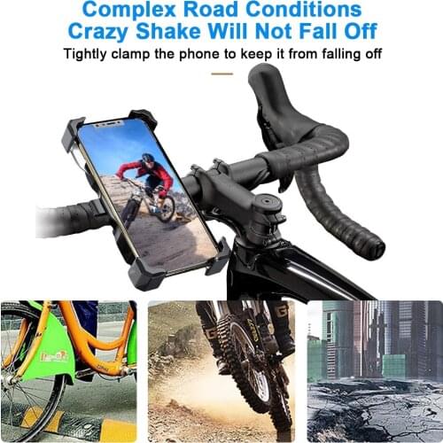 Motorcycle Phone Holder 15W Wireless Smart Charger QC3.0 Wire Fast Charing 3 in 1 Stand Rotating Bracket For iPhone Samsung Xiao