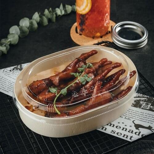 Disposable Lunch Box Wooden Dessert Cake Packing Kit High-end Japanese Bento Boxes Sushi Container With Lid Salad Bowl 25pcs