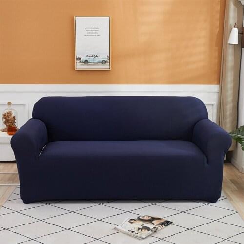 Sofa Cover Solid Color High Quality Antifouling Living Room Sofa Cover With Elastic Protection Big Sofas Corner Sofas Covers