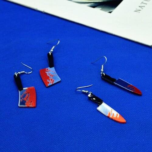 Exaggerated Cool Punk Knife Earrings,Halloween earrings, Knife Earrings, Horror Jewelry, Women Earrings, Gothic Jewelry